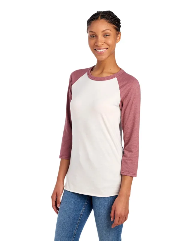 Jerzees Unisex Three-Quarter Sleeve Raglan T-Shirt — view 30