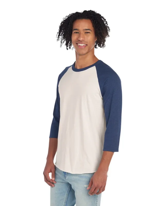 Jerzees Unisex Three-Quarter Sleeve Raglan T-Shirt — view 33