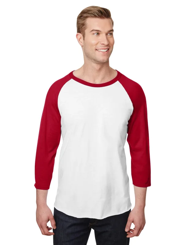 Jerzees Unisex Three-Quarter Sleeve Raglan T-Shirt — view 5