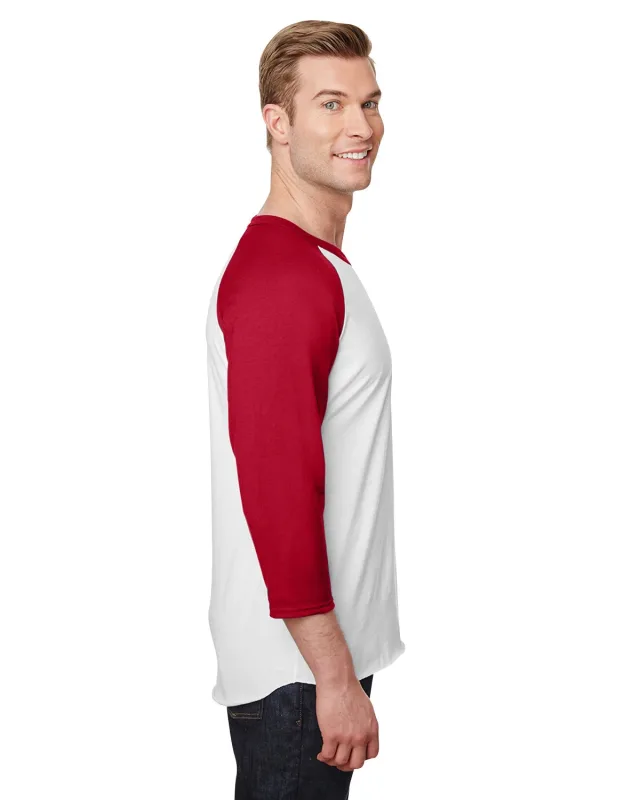 Jerzees Unisex Three-Quarter Sleeve Raglan T-Shirt — view 6