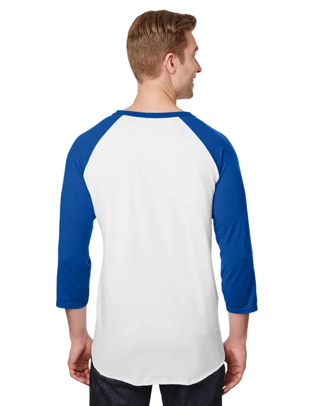 Jerzees Unisex Three-Quarter Sleeve Raglan T-Shirt — view 7
