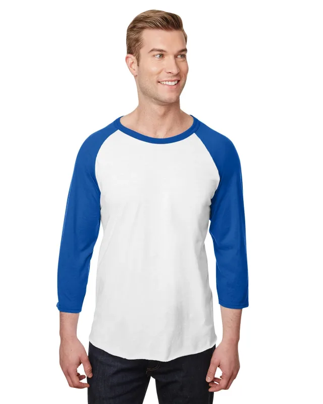 Jerzees Unisex Three-Quarter Sleeve Raglan T-Shirt — view 8
