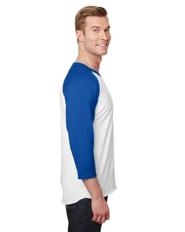 Jerzees Unisex Three-Quarter Sleeve Raglan T-Shirt — view 9