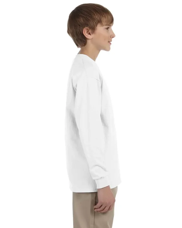 Jerzees Youth DRI-POWER® ACTIVE Long-Sleeve T-Shirt — view 3
