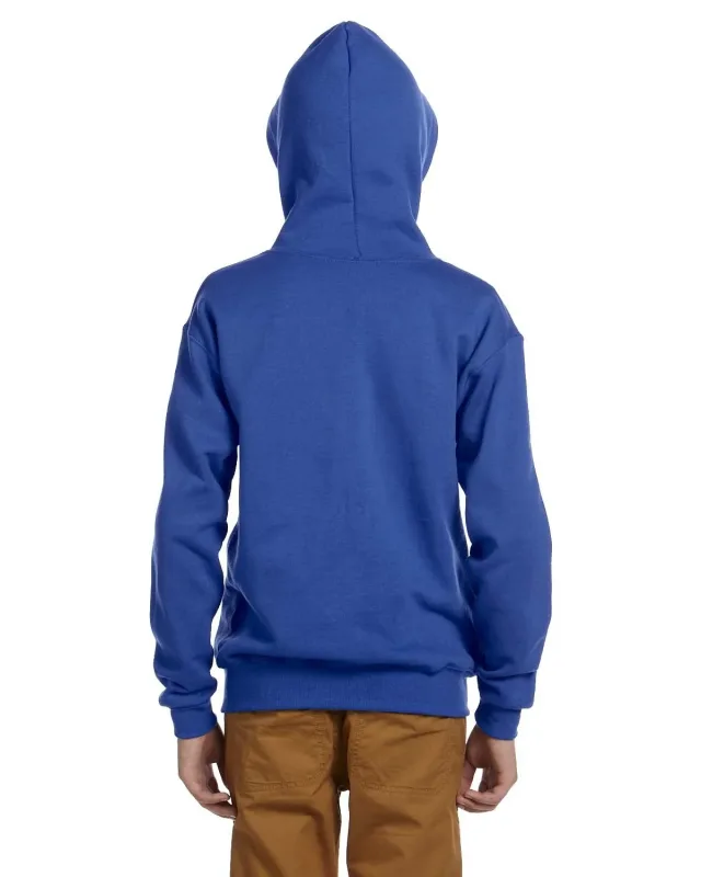 Jerzees Youth NuBlend® Fleece Full-Zip Hooded Sweatshirt — view 10