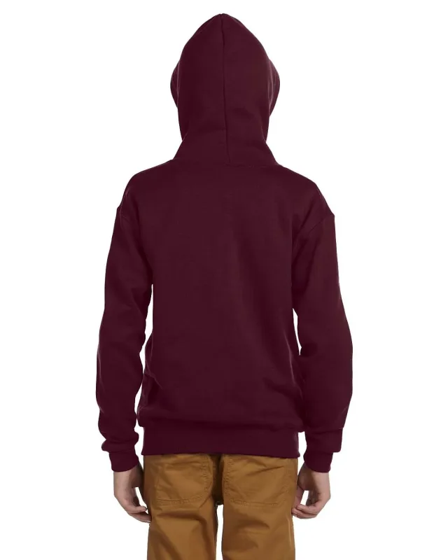Jerzees Youth NuBlend® Fleece Full-Zip Hooded Sweatshirt — view 16