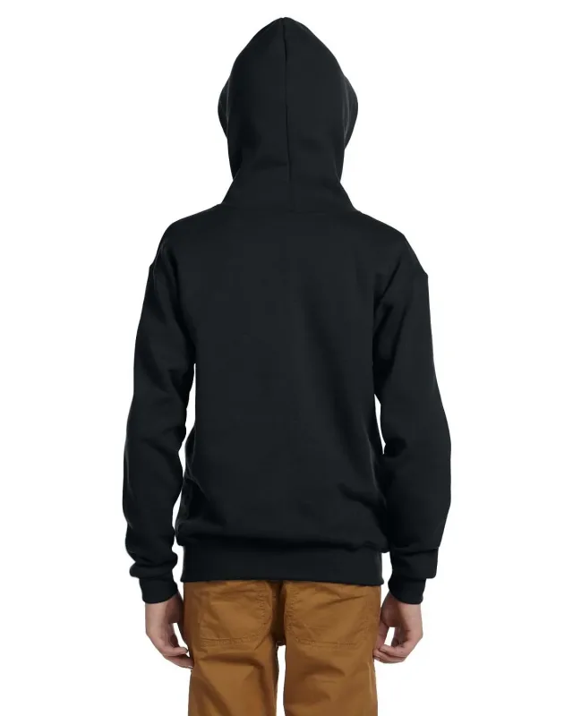 Jerzees Youth NuBlend® Fleece Full-Zip Hooded Sweatshirt — view 7