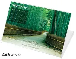 Jewel Case Desk Calendar - Custom Photos - 4x6 Size