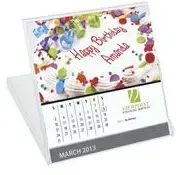 Jewel Case Desk Calendar W/Name Personalization - CD Size