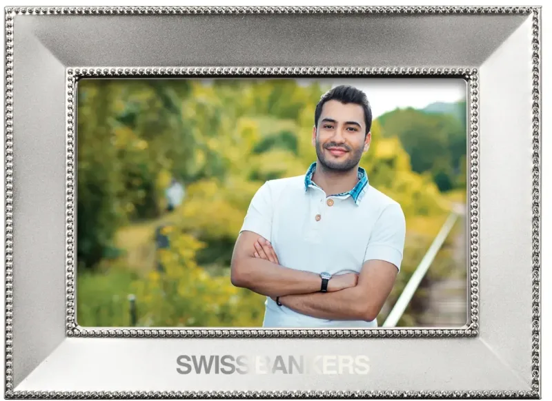 Elegant Custom Silver Photo Frame - Jimena — view 2