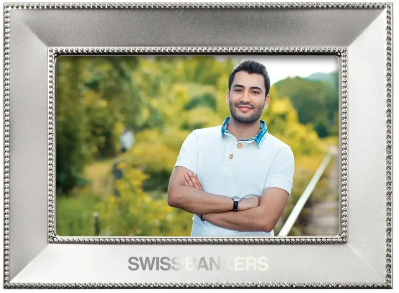 Elegant Custom Silver Photo Frame - Jimena — view 3
