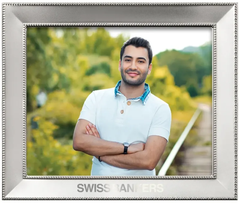 Elegant Custom Silver Photo Frame - Jimena — view 4
