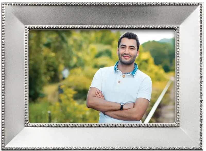 Elegant Custom Silver Photo Frame - Jimena — view 5