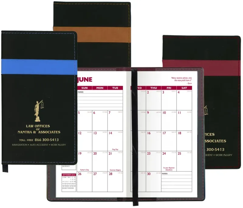 "CustomVinyl" - Two-Tone Vinyl Soft Cover Academic Planner (Customizable & Personalized) — view 5