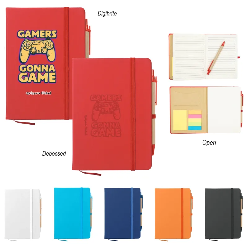 Journal Notebook w/ Sticky Notes & Flags — view 10