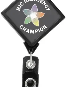 Custom JUMBO Diamond Badge Reel — view 4