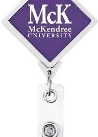 Custom JUMBO Diamond Badge Reel — view 5