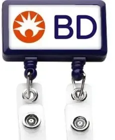 Custom Logo JUMBO Dual Strap Badge Reel — view 5