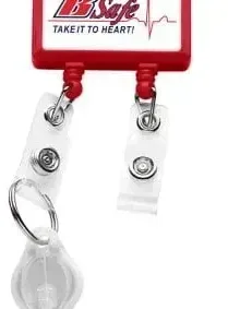 Custom Logo JUMBO Dual Strap Badge Reel — view 7