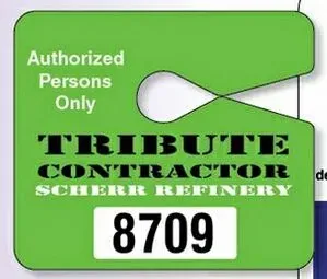 Jumbo Hang Tag Parking Permit (.035" White Reflective)