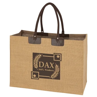 Jumbo Jute Tote Bag — view 1