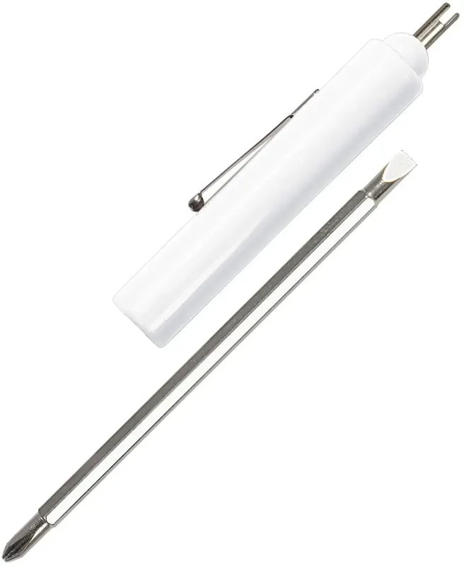 Promotional Jumbo Pocket Screwdriver - Custom Reversible 3/16" Flat Tip #1 Phillips Blade/ Valve Stem Top — view 4