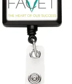 Personalized JUMBO Rectangle Badge Reel — view 2