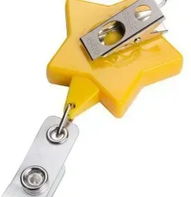 Personalized JUMBO Star Badge Reel with Lanyard Attachment — view 5