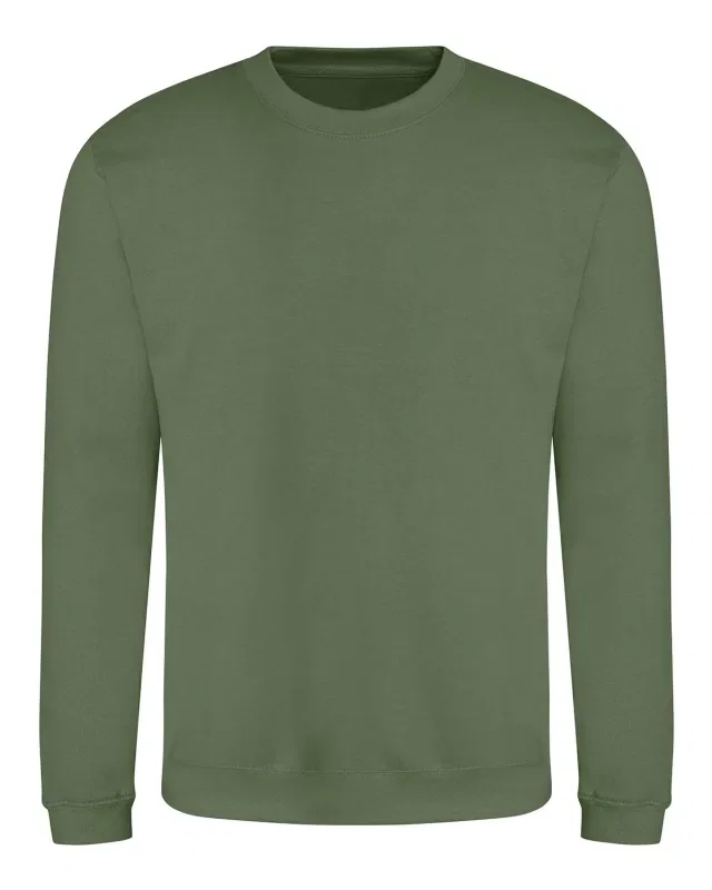 Just Hoods By AWDis Adult Midweight College Crewneck Sweatshirt — view 101