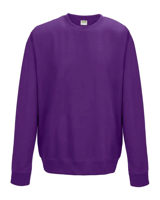 Just Hoods By AWDis Adult Midweight College Crewneck Sweatshirt — view 43