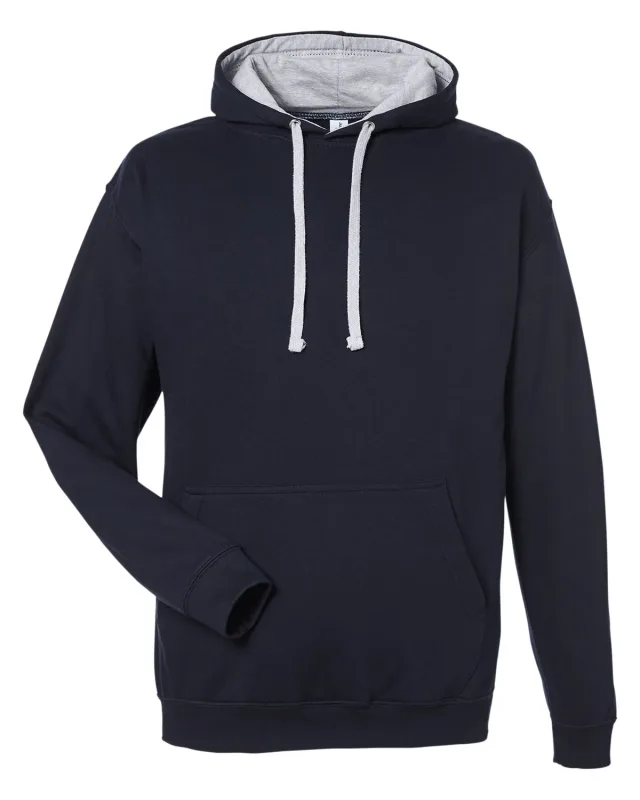 Just Hoods By AWDis Adult Midweight Varsity Contrast Hooded Sweatshirt — view 11