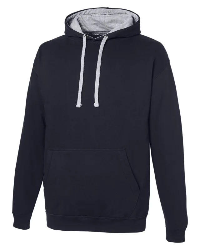 Just Hoods By AWDis Adult Midweight Varsity Contrast Hooded Sweatshirt — view 12