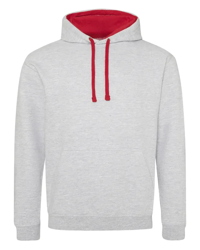 Just Hoods By AWDis Adult Midweight Varsity Contrast Hooded Sweatshirt — view 16