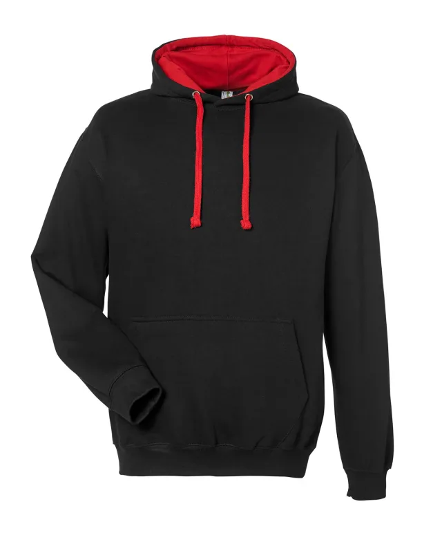 Just Hoods By AWDis Adult Midweight Varsity Contrast Hooded Sweatshirt — view 19