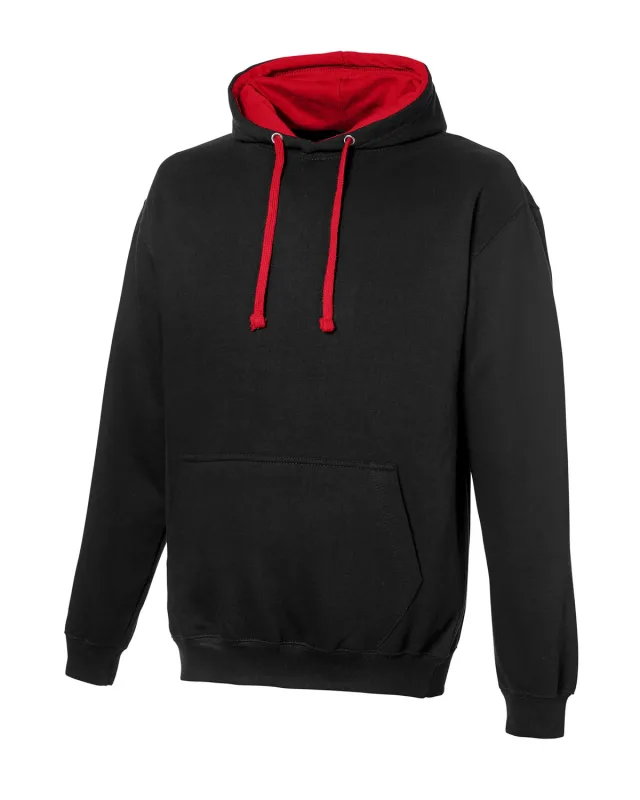 Just Hoods By AWDis Adult Midweight Varsity Contrast Hooded Sweatshirt — view 20