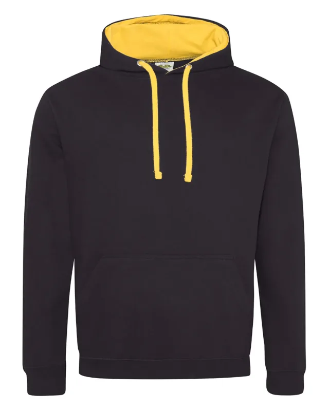 Just Hoods By AWDis Adult Midweight Varsity Contrast Hooded Sweatshirt — view 22