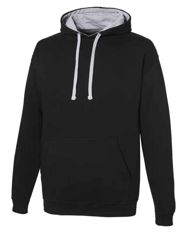 Just Hoods By AWDis Adult Midweight Varsity Contrast Hooded Sweatshirt — view 24