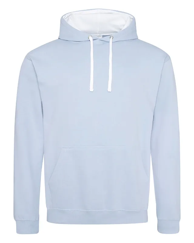 Just Hoods By AWDis Adult Midweight Varsity Contrast Hooded Sweatshirt — view 32