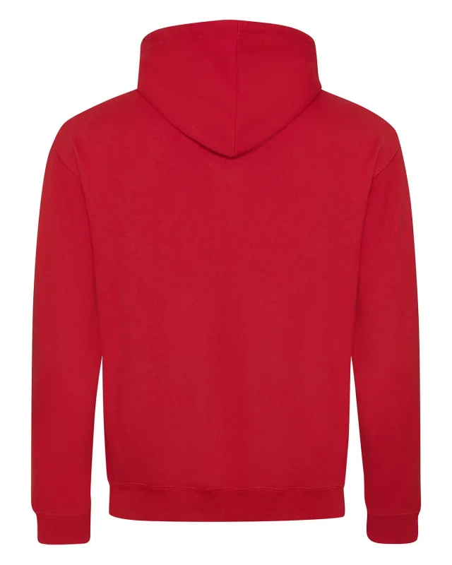 Just Hoods By AWDis Adult Midweight Varsity Contrast Hooded Sweatshirt — view 7