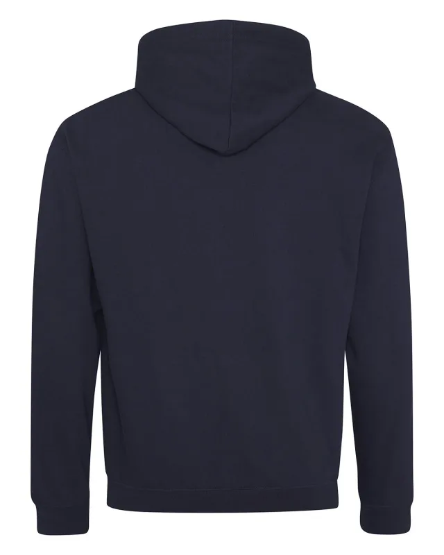 Just Hoods By AWDis Adult Midweight Varsity Contrast Hooded Sweatshirt — view 9