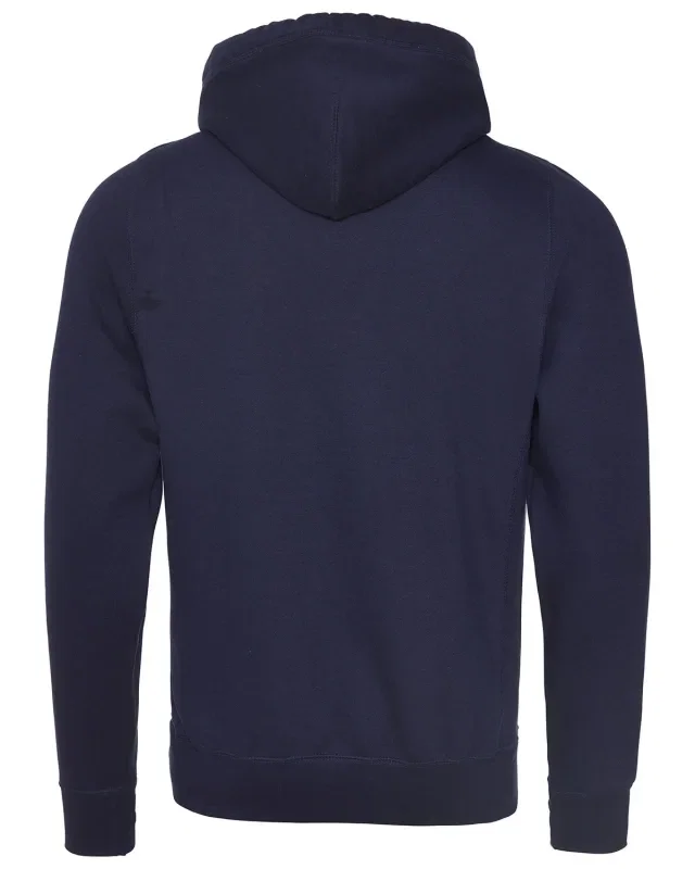 Just Hoods By AWDis Men's Heavyweight Cross Over Neck Hooded Sweatshirt — view 4