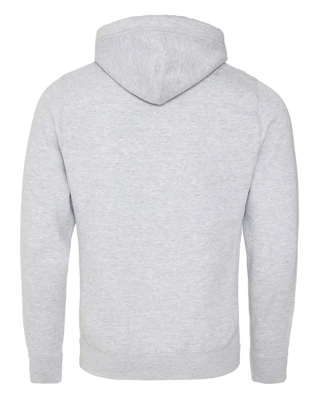 Just Hoods By AWDis Men's Heavyweight Cross Over Neck Hooded Sweatshirt — view 8