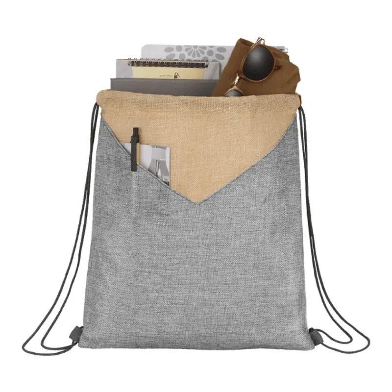Custom Kai Drawstring Bag - PolyCanvas — view 2