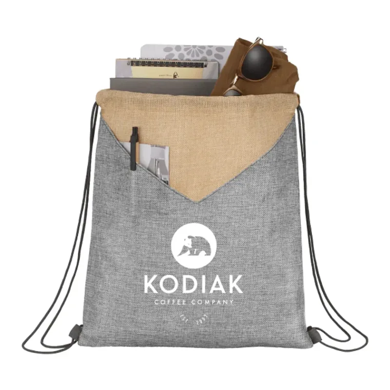 Custom Kai Drawstring Bag - PolyCanvas — view 4