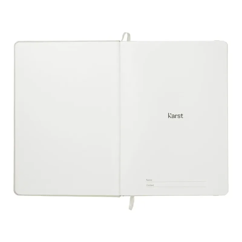Personalized Karst Stone Bound Notebook - 5.5" x 8.5" — view 12