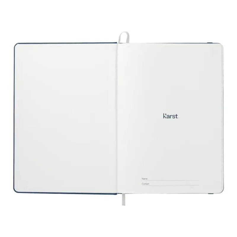 Personalized Karst Stone Bound Notebook - 5.5" x 8.5" — view 21