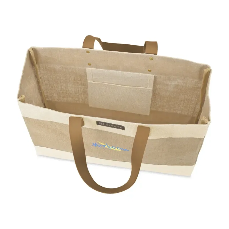 KEEPME® Jute Market Tote — view 2