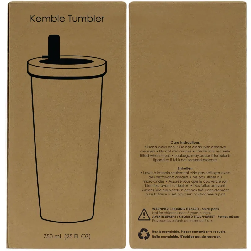 Kemble Stainless Steel Straw Tumbler 750 Ml. (25 Fl. Oz.) — view 6