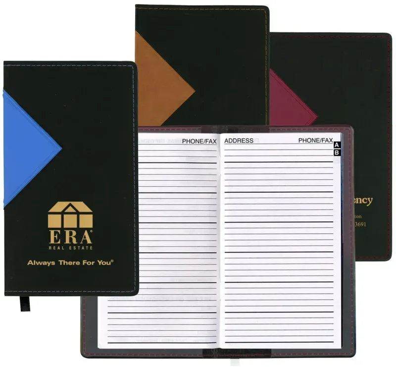Customizable Logo-Branded Address Book - Keystone — view 2