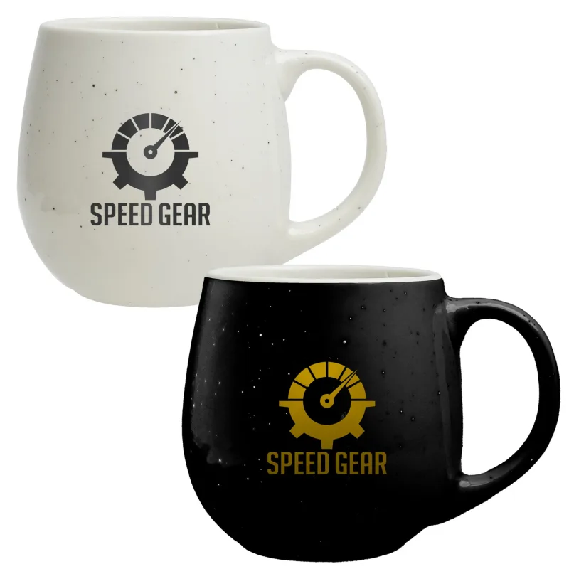 Kootenay Speckled 520 Ml. (17.6 Fl. Oz.) New Bone China Mug — view 2